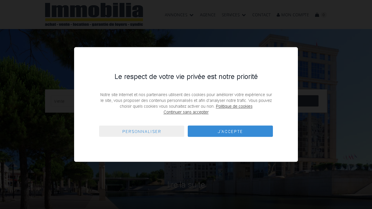 Capture d'écran de http://www.immobilia.fr/ 